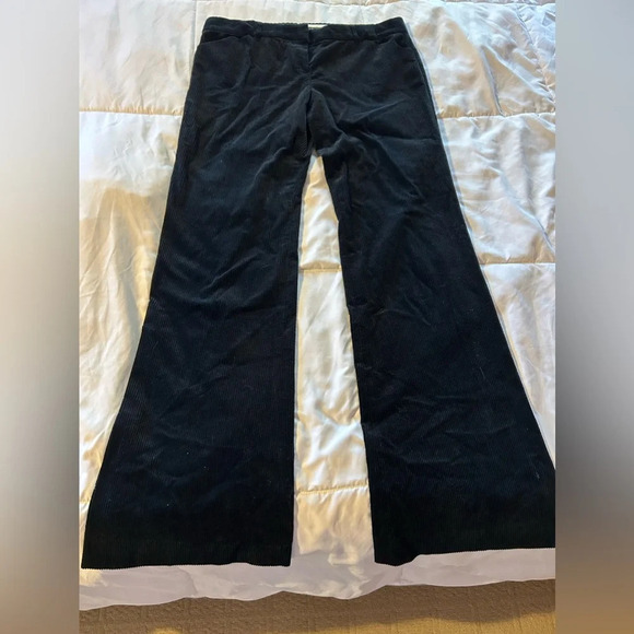 Theory corduroy Max C Black flared pants - Picture 1 of 8